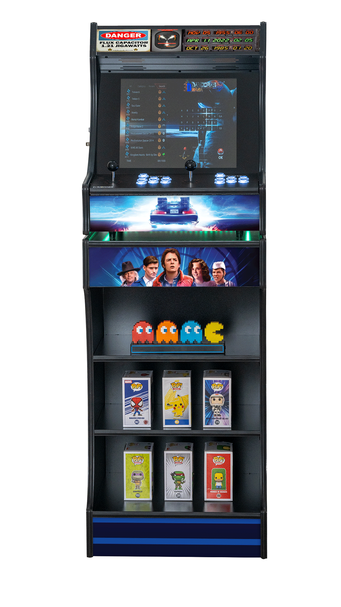 Upright 19" 9800 Games Arcade Machine - BTTF