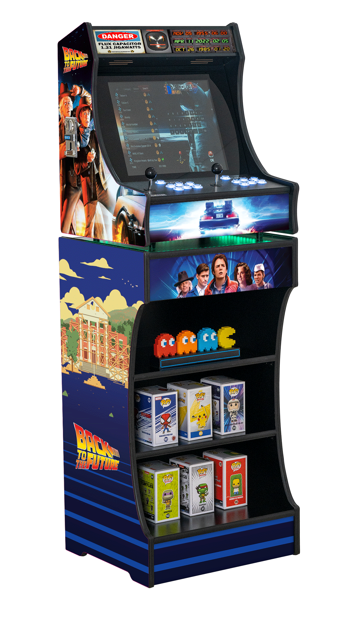 Upright 19" 9800 Games Arcade Machine - BTTF