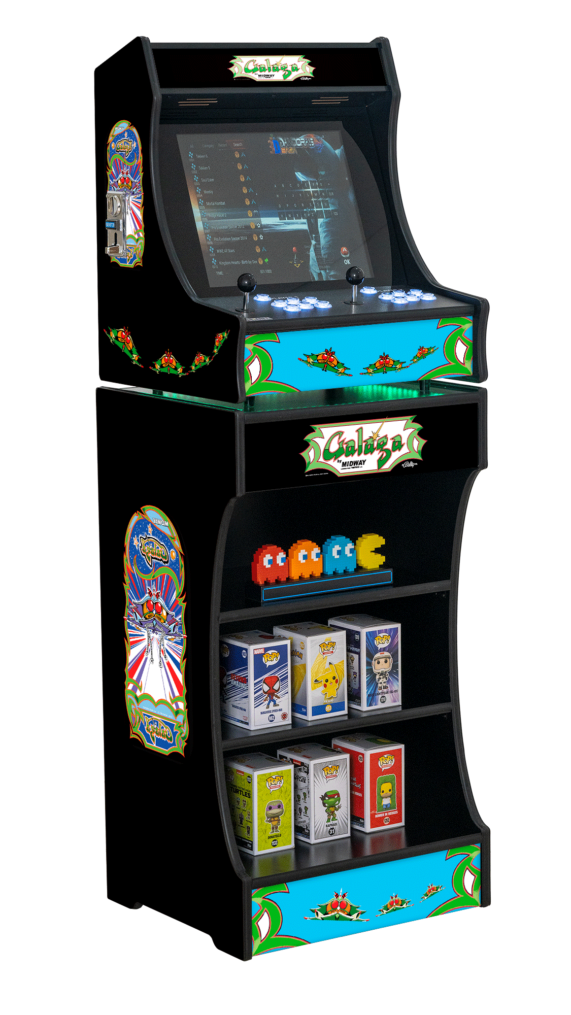 Upright 19" 9800 Games Arcade Machine - Galaga
