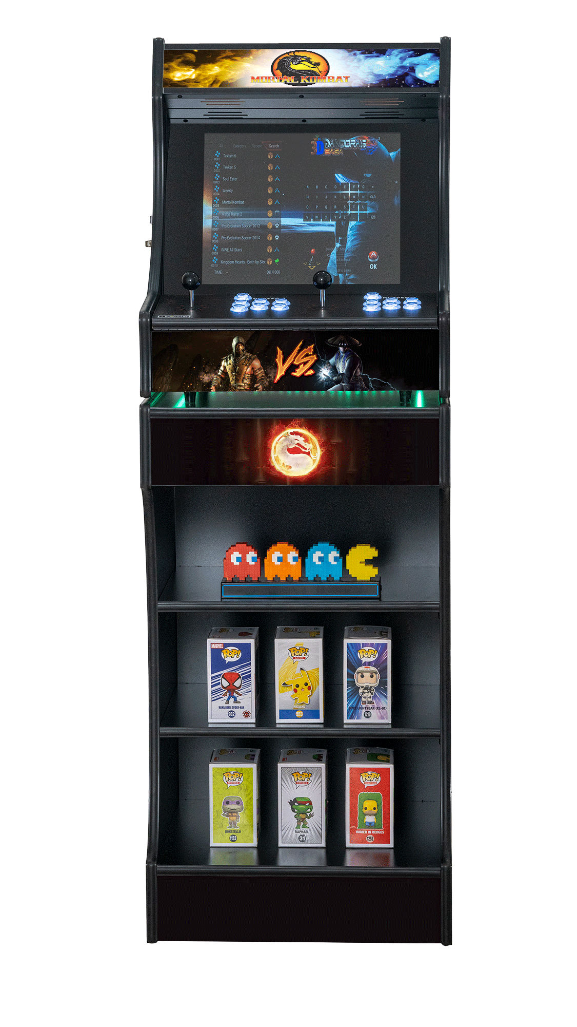 Upright 19" 9800 Games Arcade Machine - Mortal Kombat