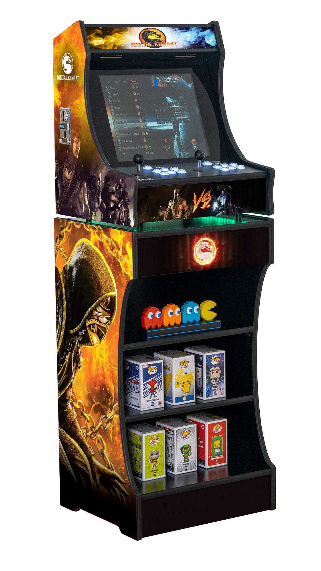 Upright 19" 9800 Games Arcade Machine - Mortal Kombat