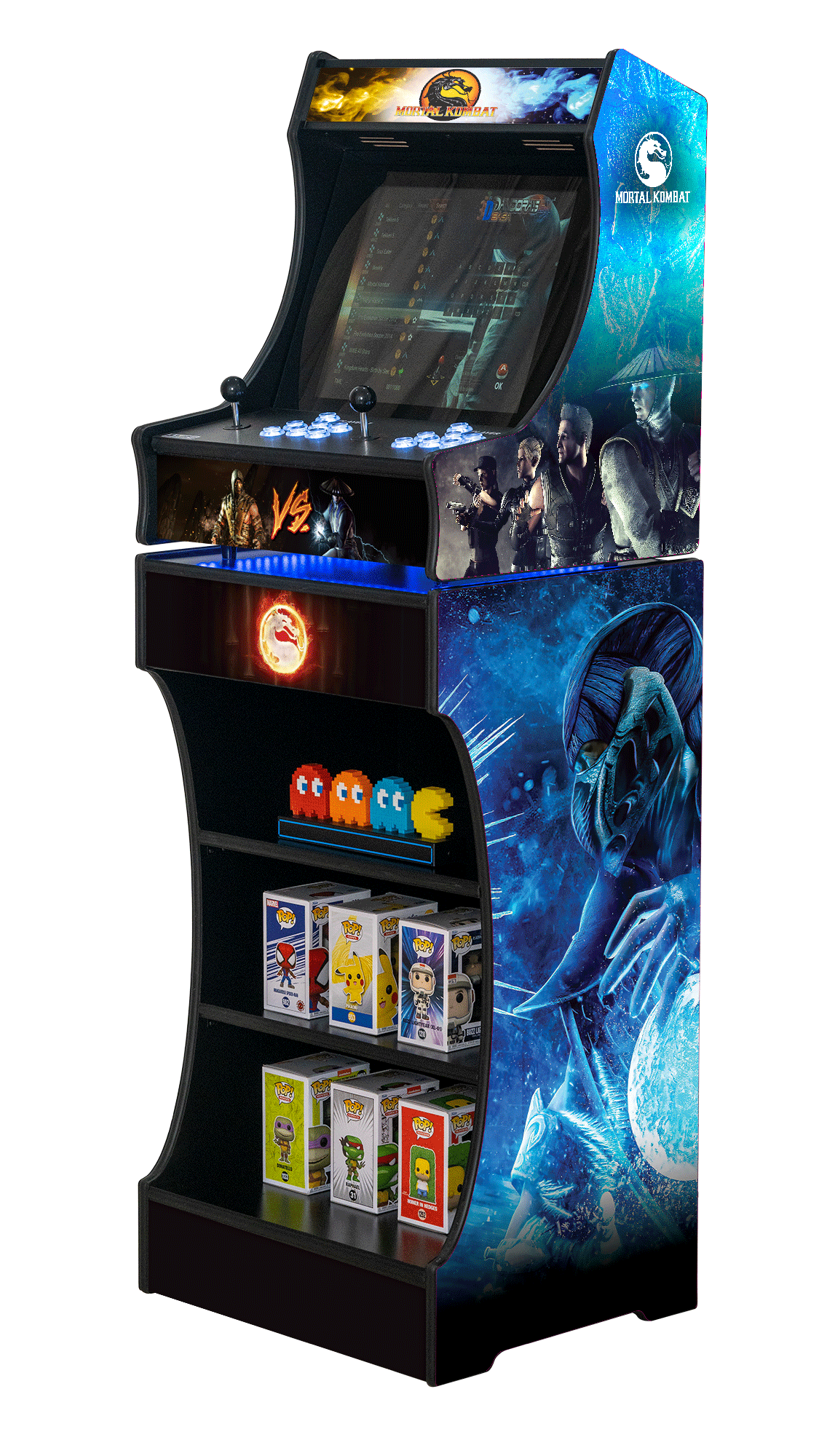 Upright 19" 9800 Games Arcade Machine - Mortal Kombat