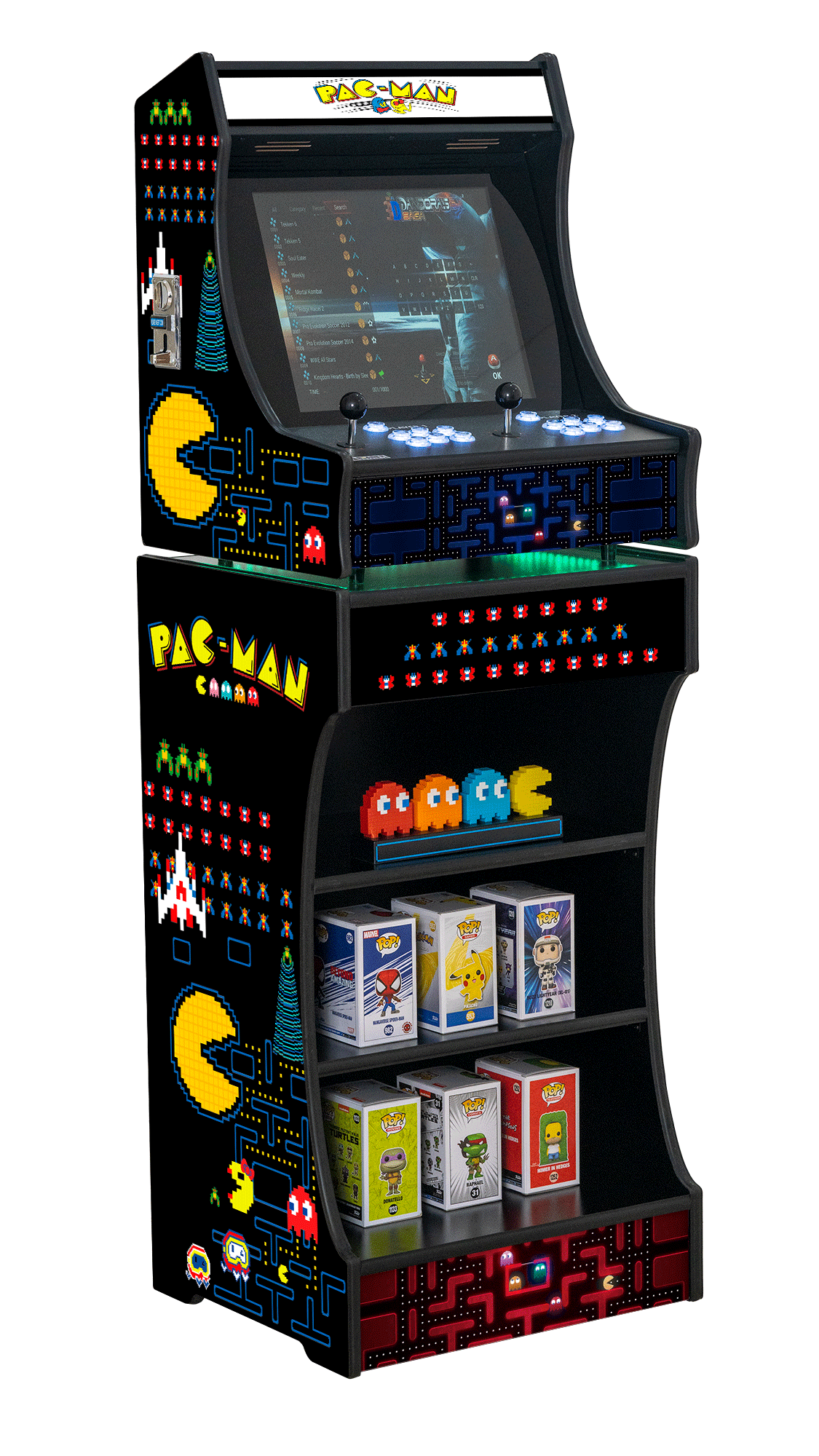 Upright 19" 9800 Games Arcade Machine - Pac Man