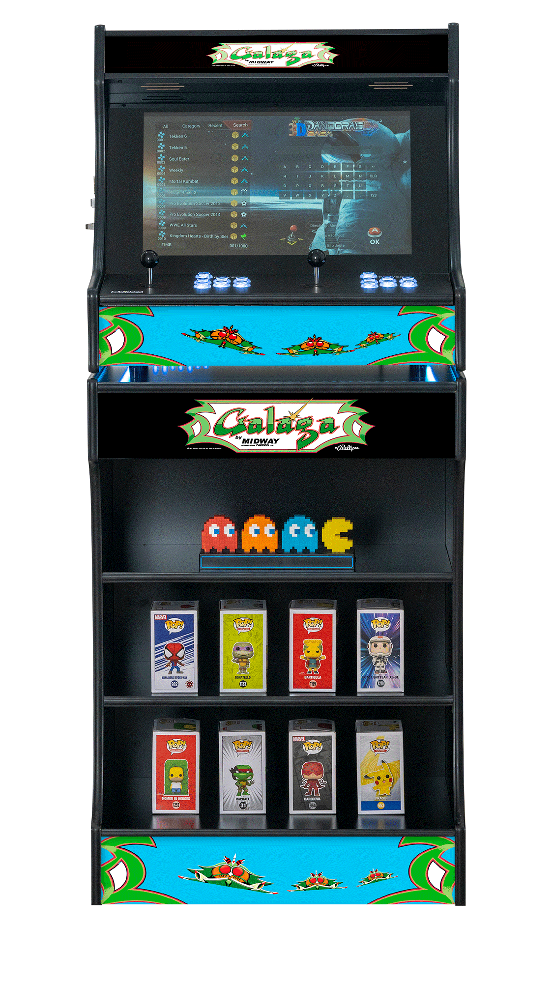 Upright 24" 9800 Games Arcade Machine - GALAGA