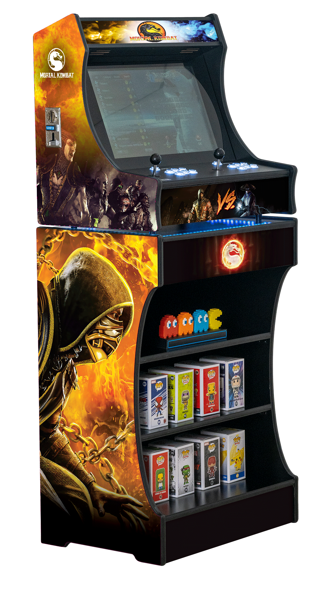 Upright 24" 9800 Games Arcade Machine - Mortal Kombat