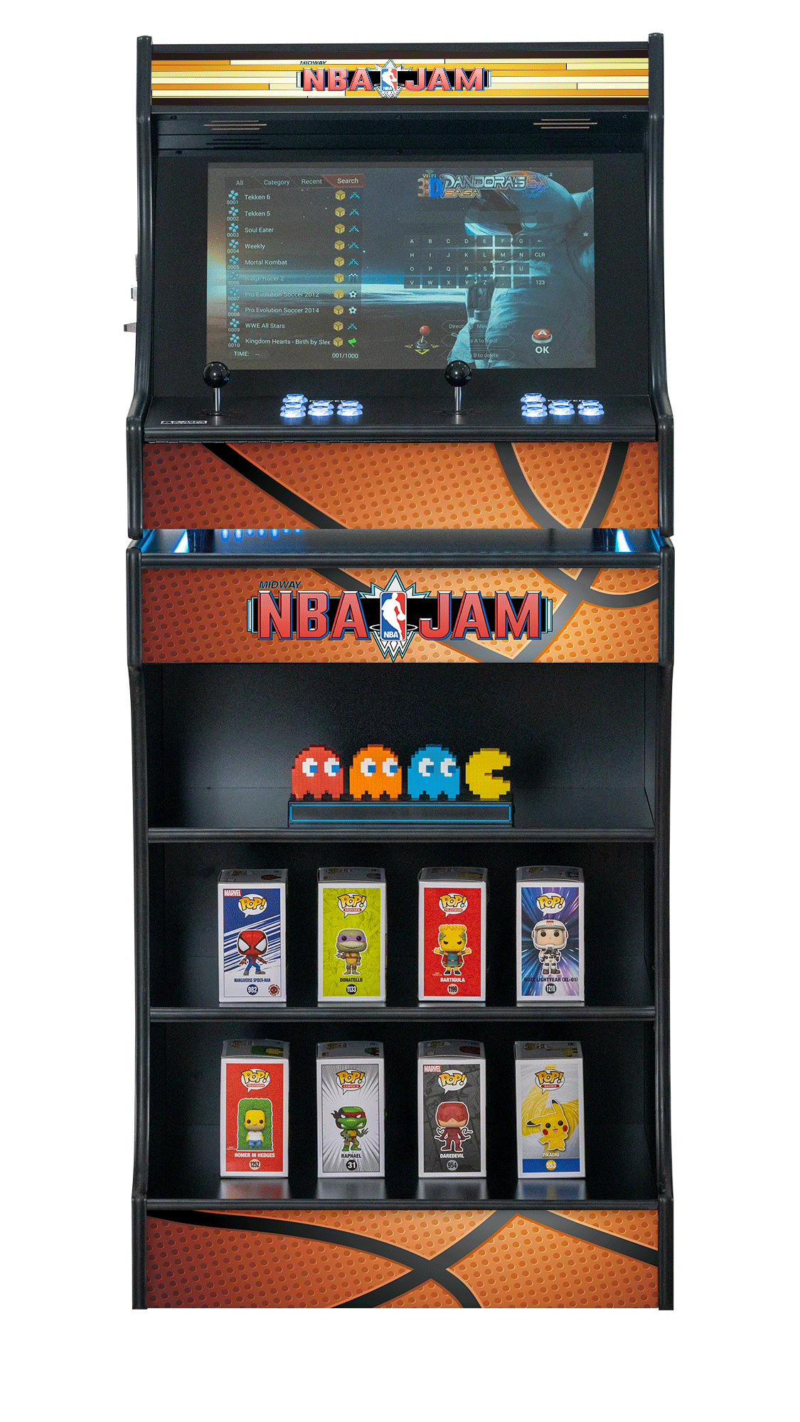 Upright 24" 9800 Games Arcade Machine - NBA JAM