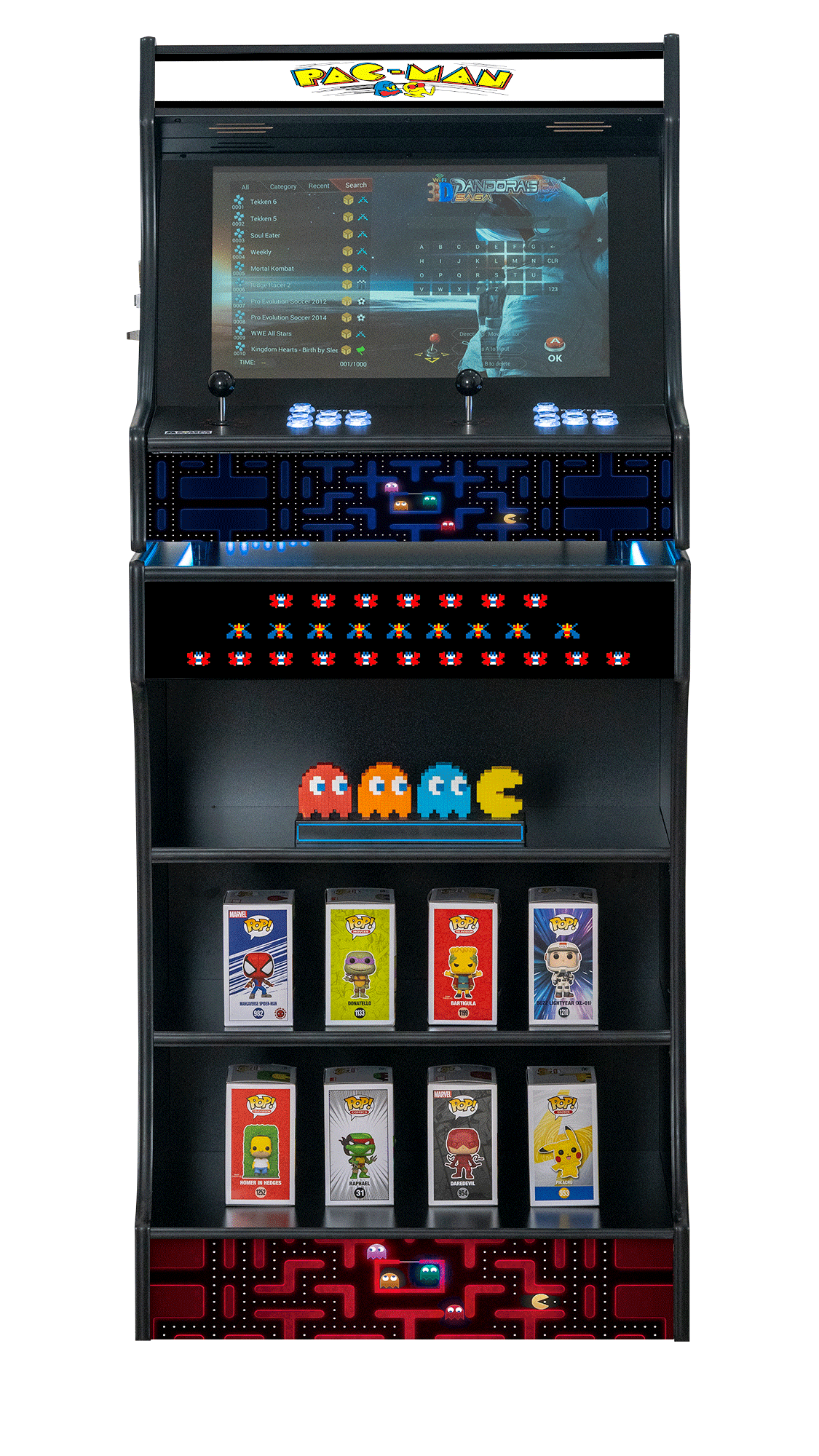 Upright 24" 9800 Games Arcade Machine - Pac Man