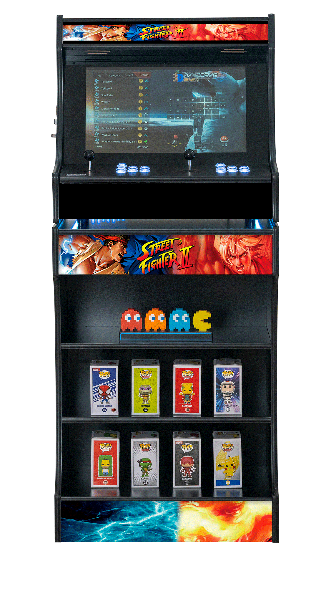 Upright 24" 9800 Games Arcade Machine - Street Fighter
