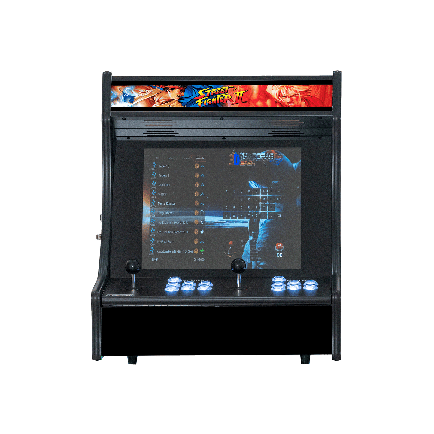 19" Tabletop 9800 Games Arcade Machine - Street Fighter
