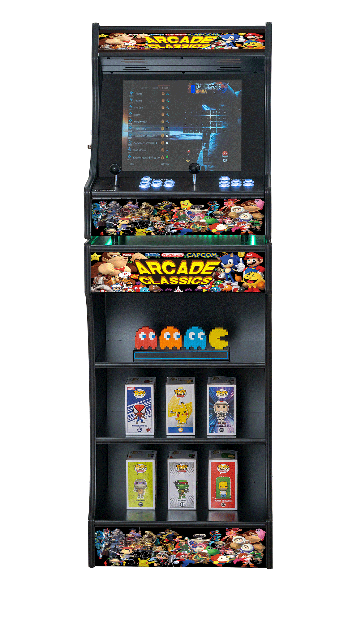 Upright 19" 9800 Games Arcade Machine - Classic V1
