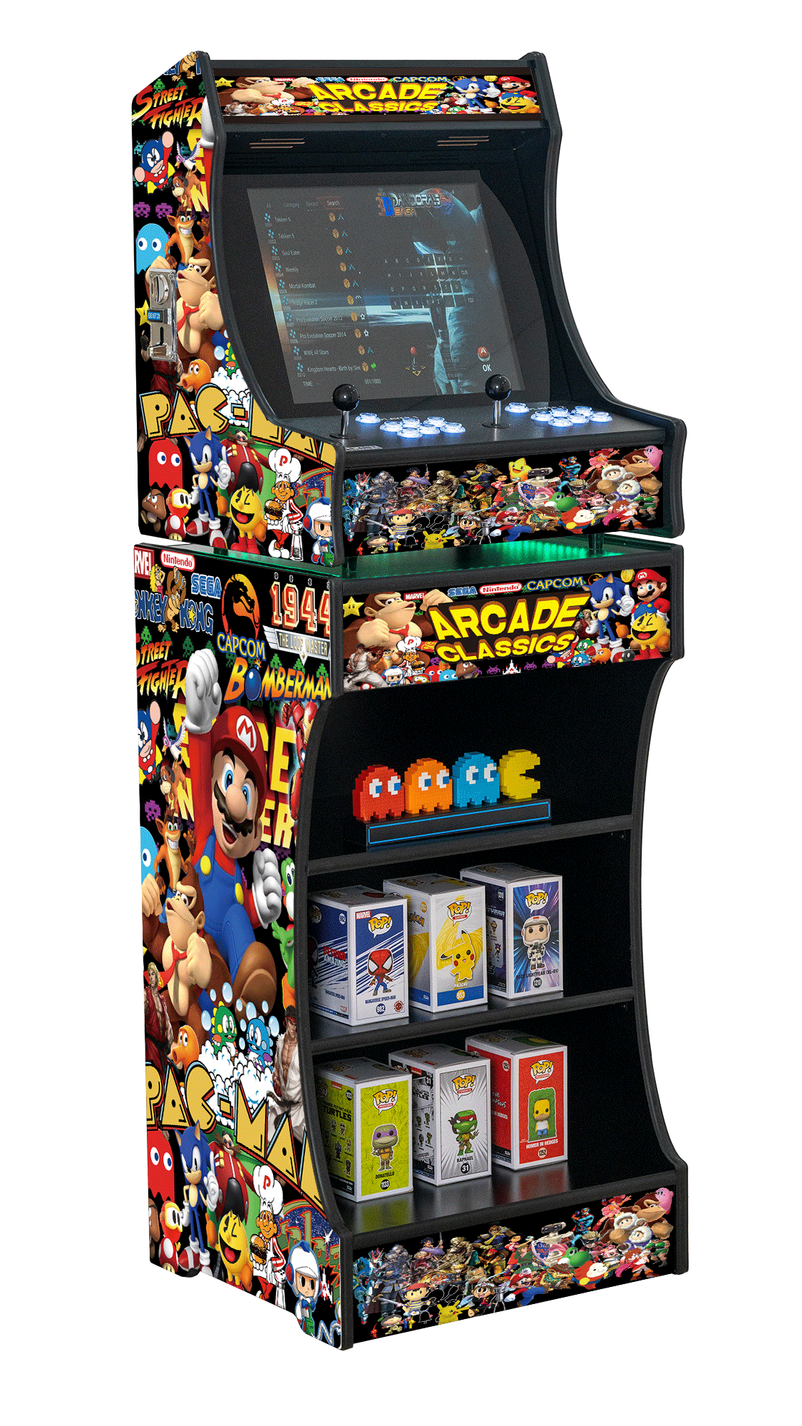 Upright 19" 9800 Games Arcade Machine - Classic V1