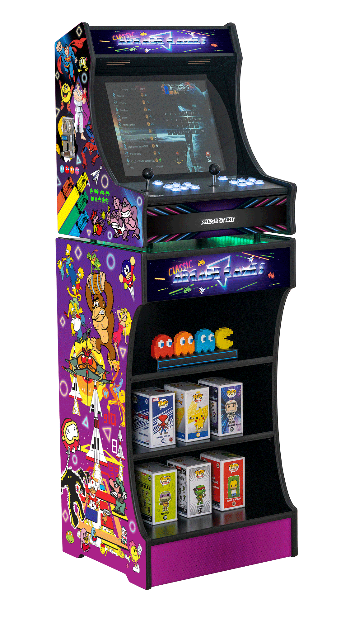 Upright 19" 9800 Games Arcade Machine - Classic V2