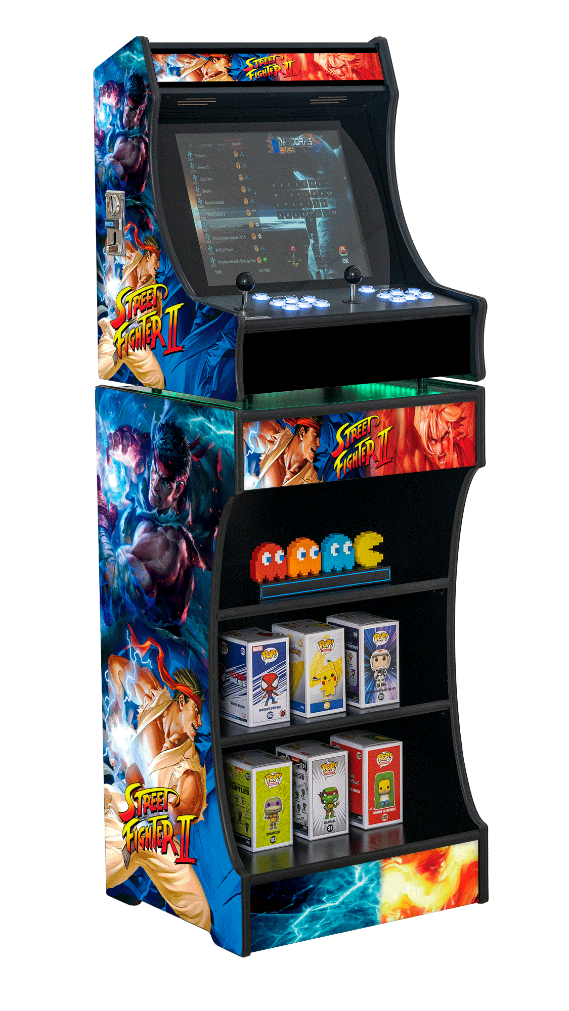 Upright 19" 9800 Games Arcade Machine - Street Fighter