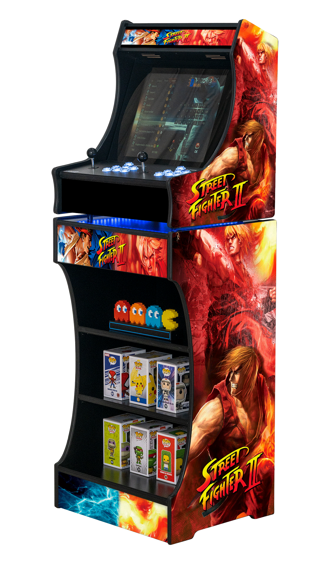 Upright 19" 9800 Games Arcade Machine - Street Fighter