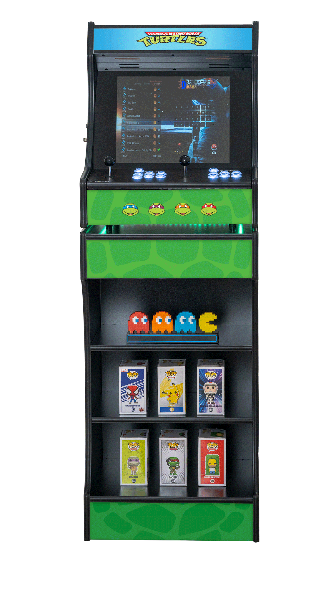Upright 19" 9800 Games Arcade Machine - TMNT