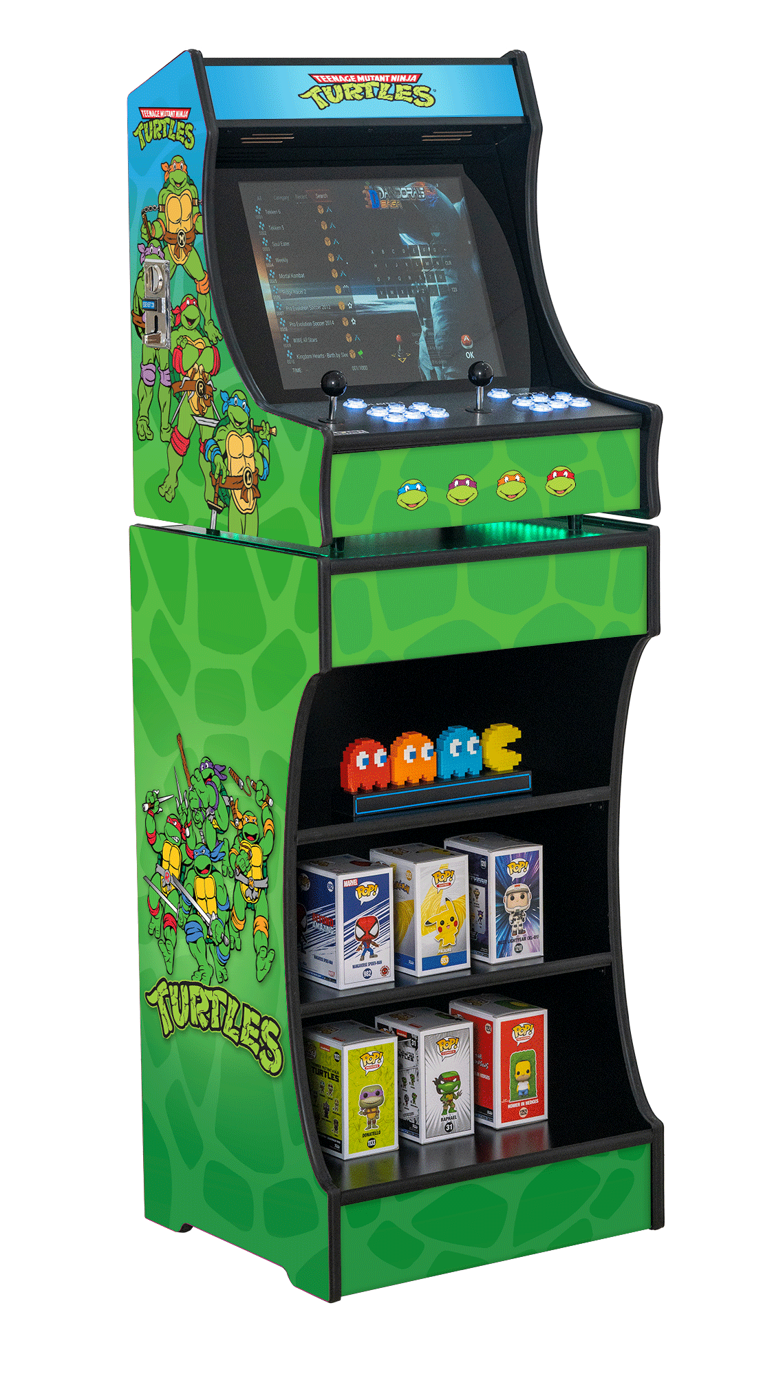 Upright 19" 9800 Games Arcade Machine - TMNT