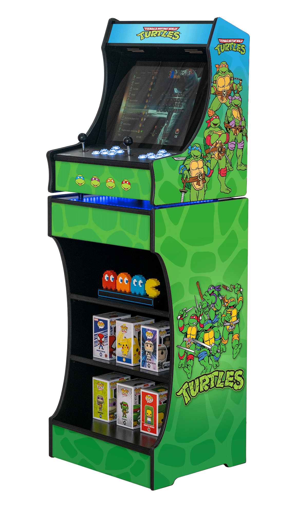 Upright 19" 9800 Games Arcade Machine - TMNT