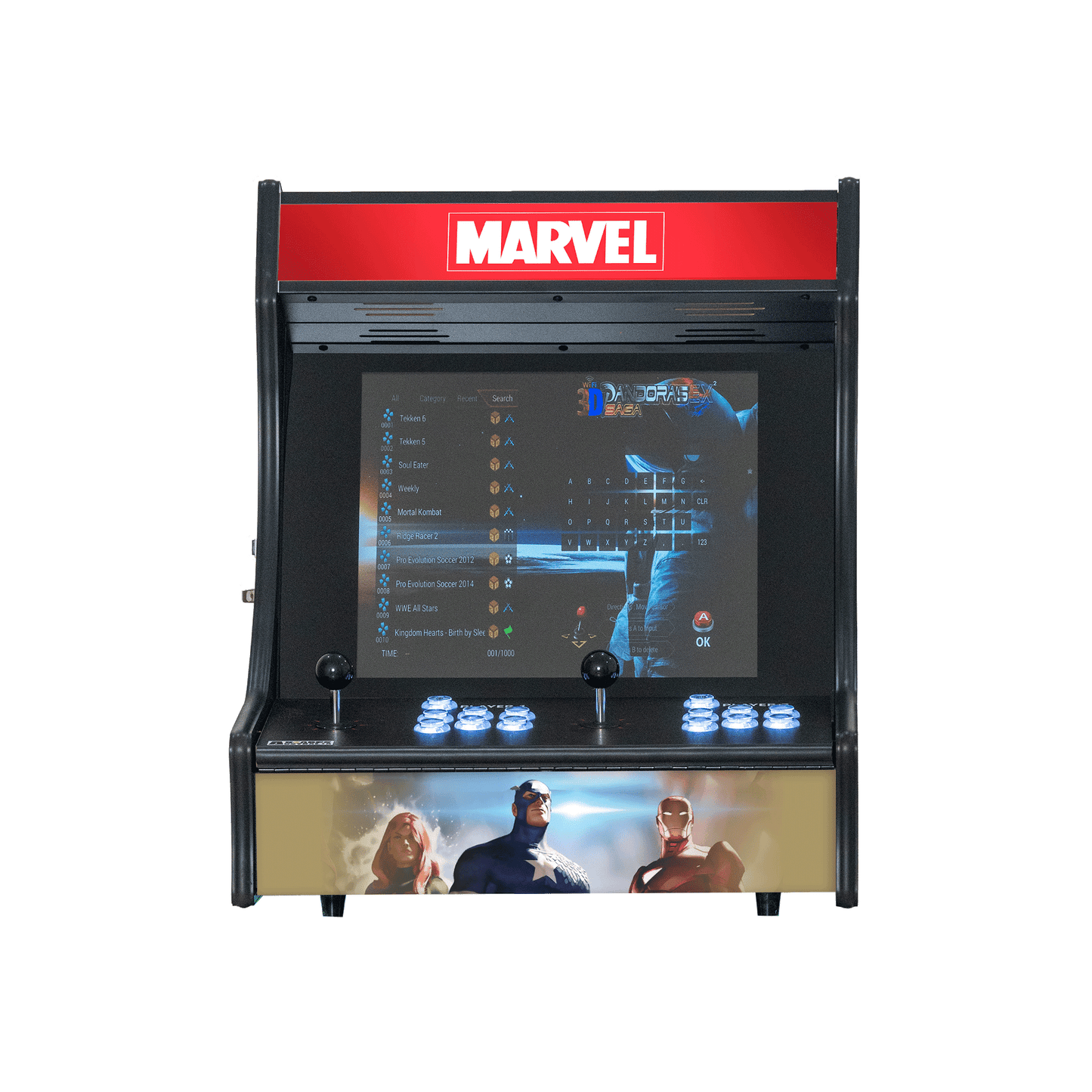 19" Tabletop 9800 Games Arcade Machine - Marvel