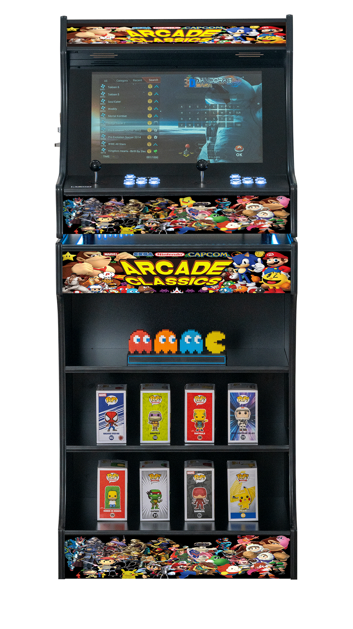 Upright 24" 9800 Games Arcade Machine - Classic V1 Design