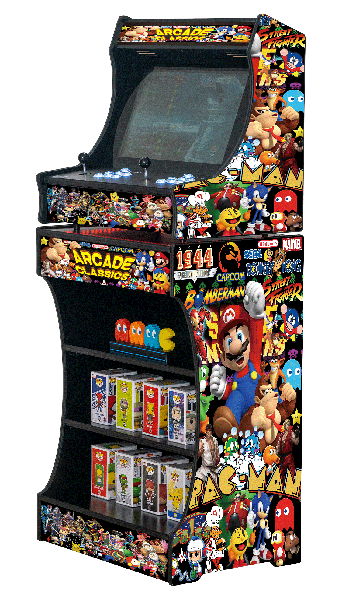 Upright 24" 9800 Games Arcade Machine - Classic V1 Design