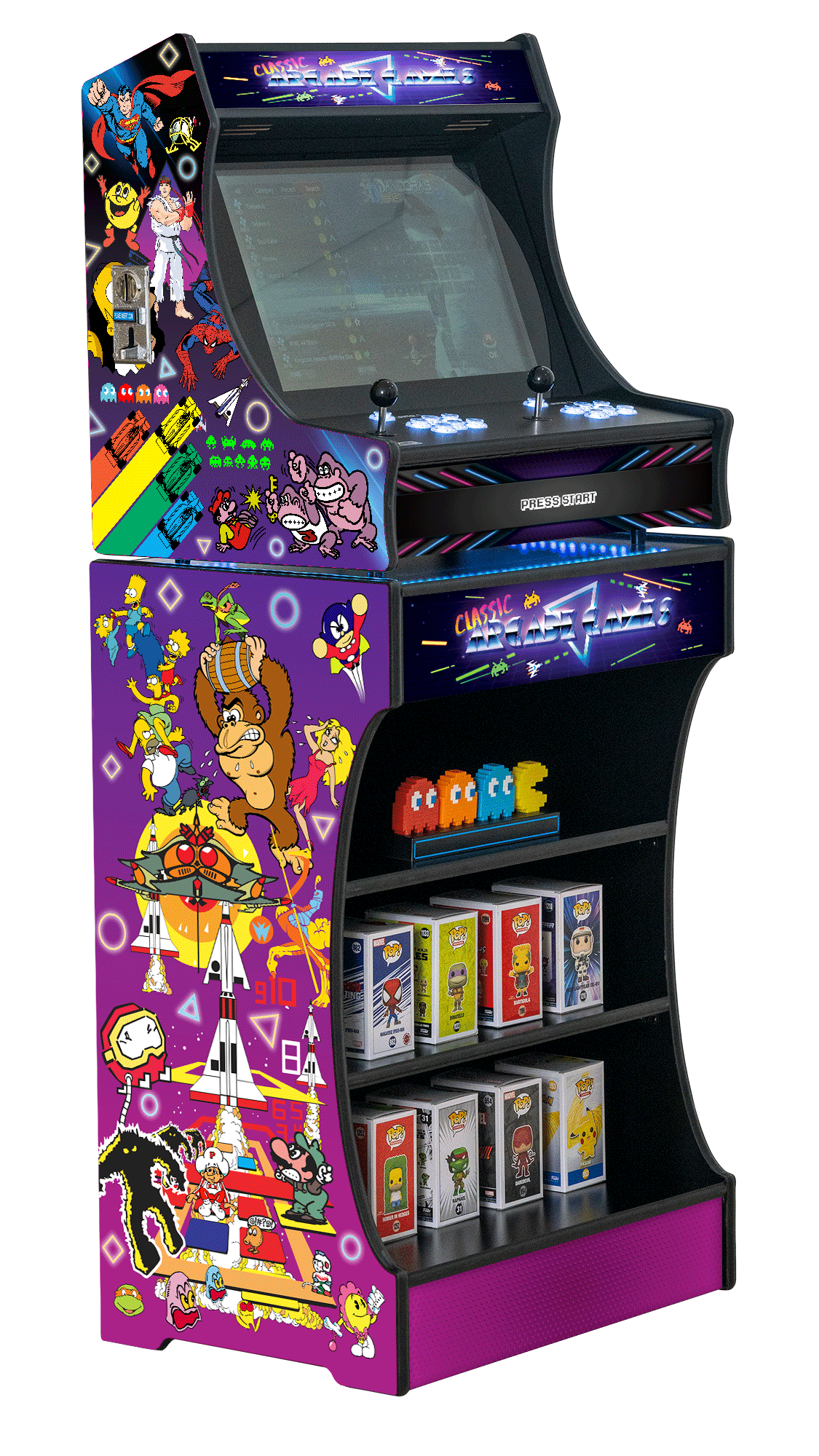 Upright 24" 9800 Games Arcade Machine - Classic V2