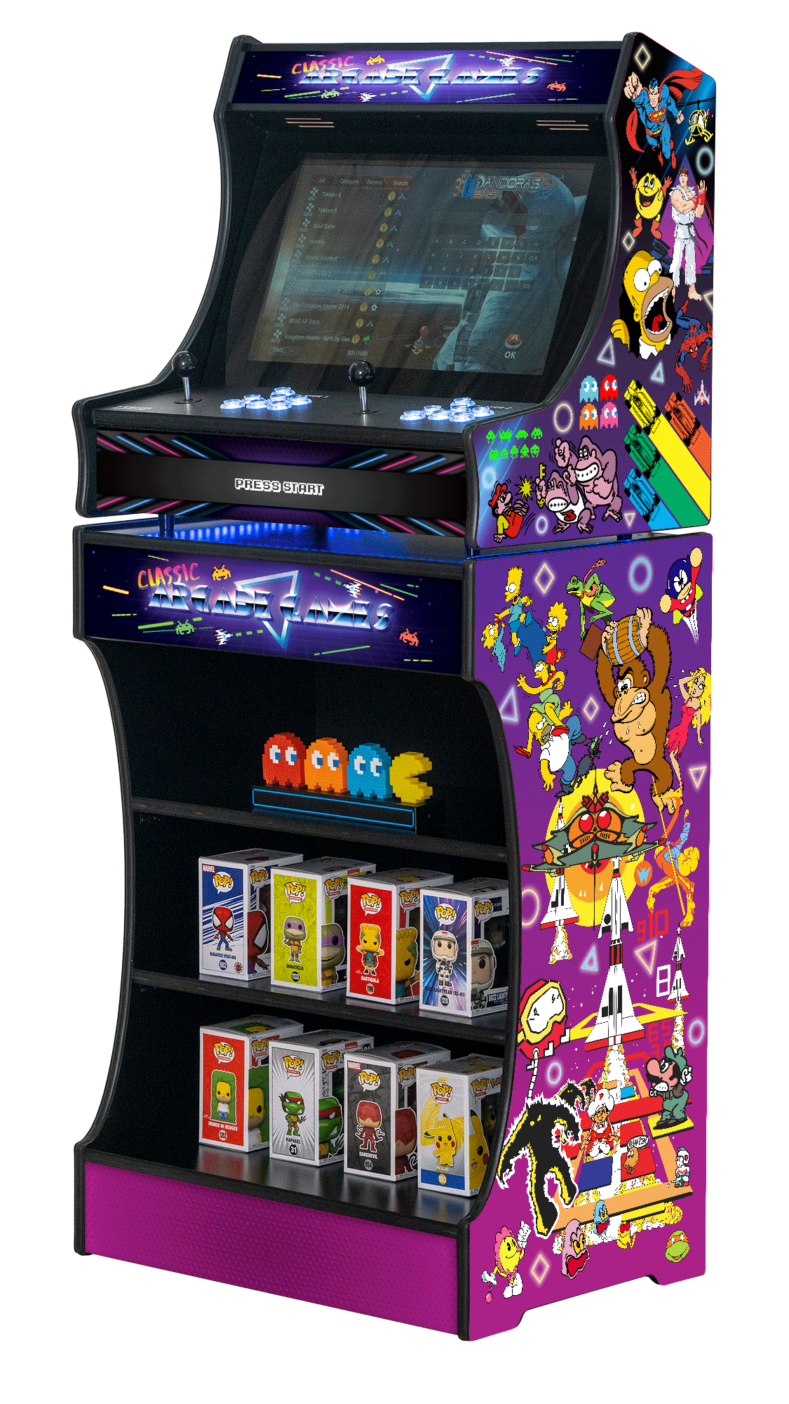 Upright 24" 9800 Games Arcade Machine - Classic V2