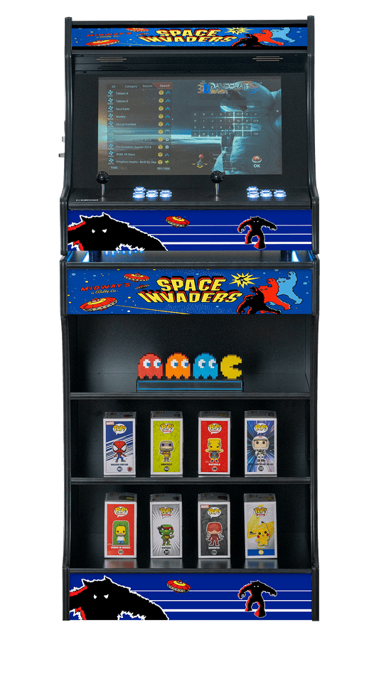Upright 24" 9800 Games Arcade Machine - Space Invaders