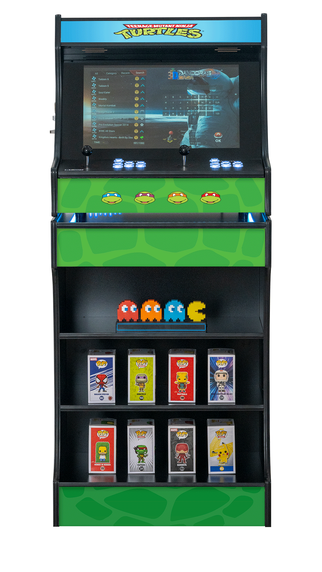 Upright 24" 9800 Games Arcade Machine - TMNT