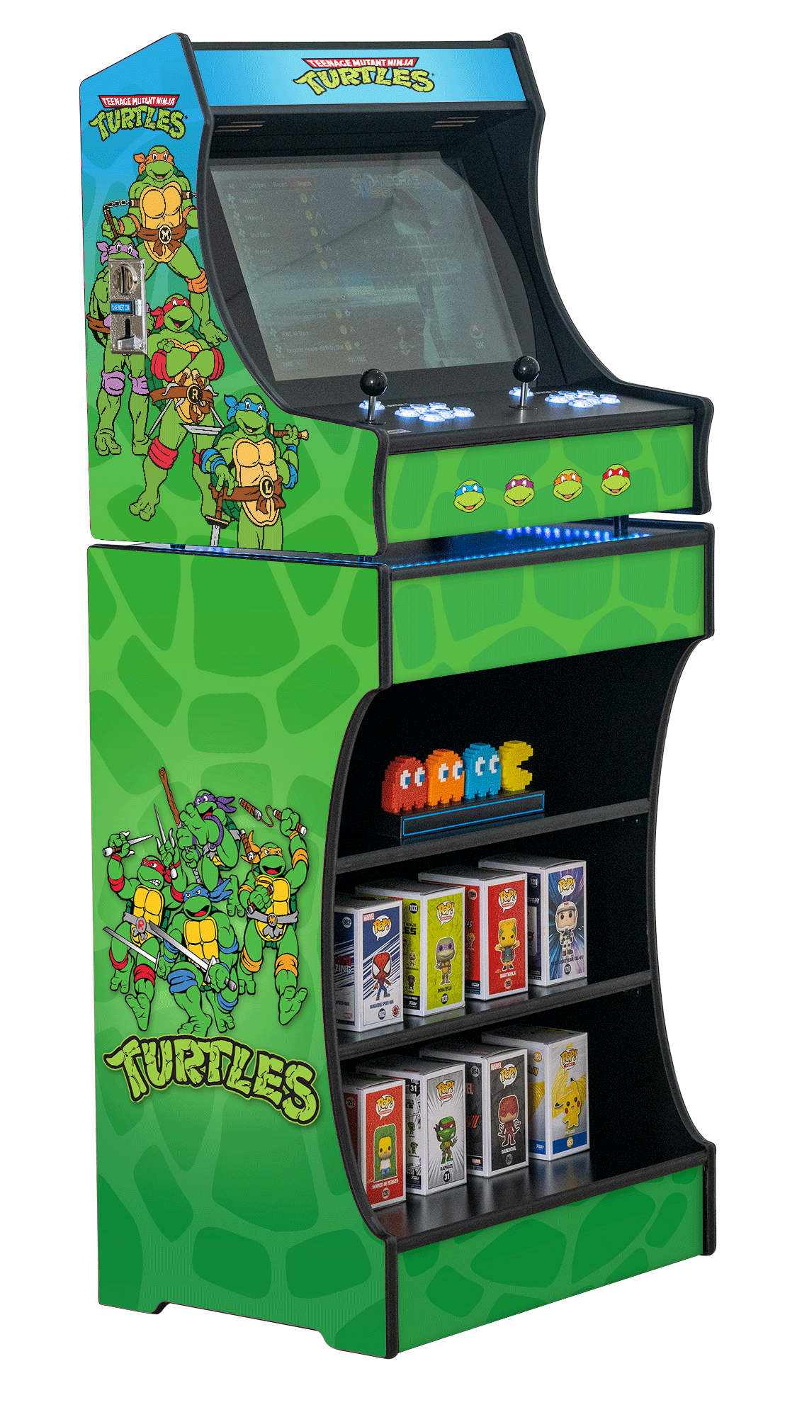 Upright 24" 9800 Games Arcade Machine - TMNT