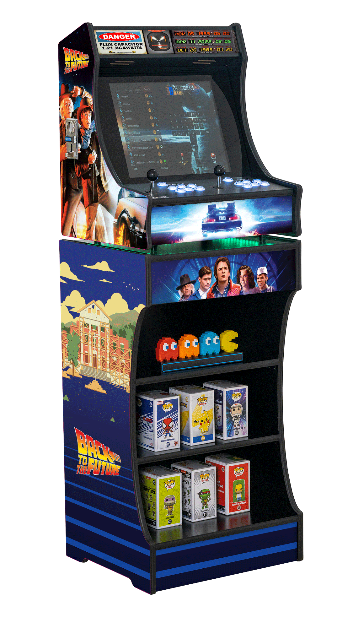 Upright 19" 9800 Games Arcade Machine - BTTF