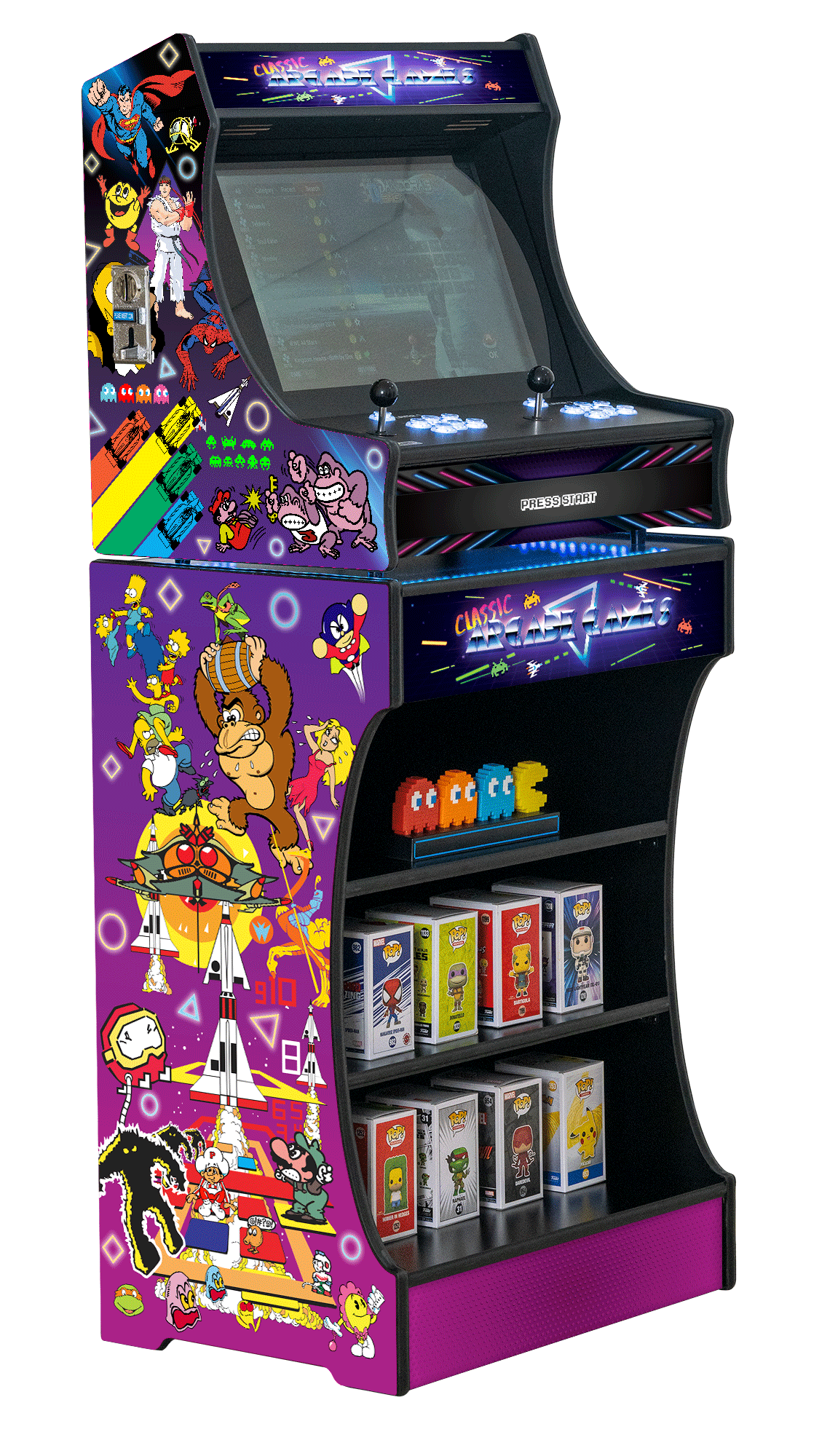 Upright 24" 9800 Games Arcade Machine - Classic V2