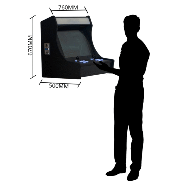 24" Tabletop 9800 Games Arcade Machine - Back To The Future Design - Image 3